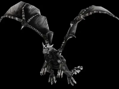 DRAGON Low-poly 3D model purchase