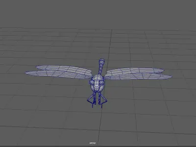 Dragon fly model 3D model