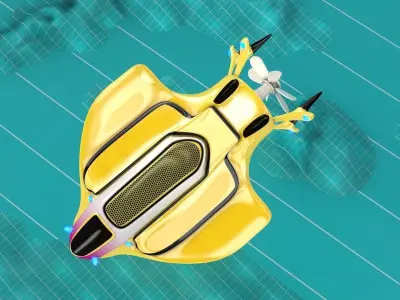 Submarine 2 Aqua Ship 3D model