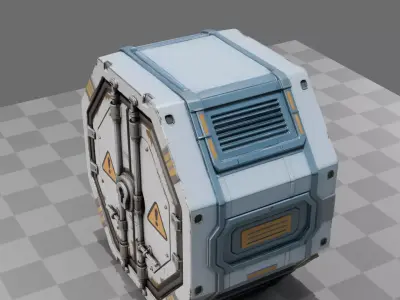 Sci-Fi Cargo Pod 3D model