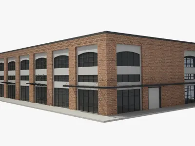 Retail Store Building 3D model purchase