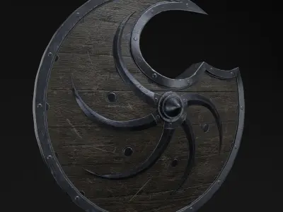 Medieval shield - Game Ready  Low-poly 3D model