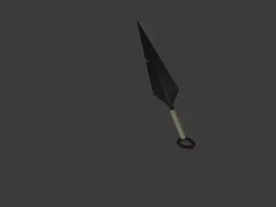 Simple Kunai Low-poly 3D model