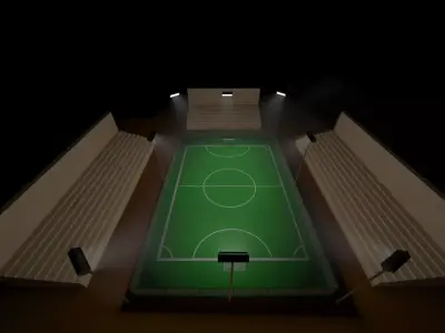 Futsal ground 3D model