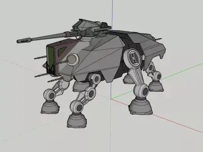 AT-TE Star Wars Low-poly 3D model