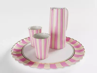 Antique Lemonade Set 3D model
