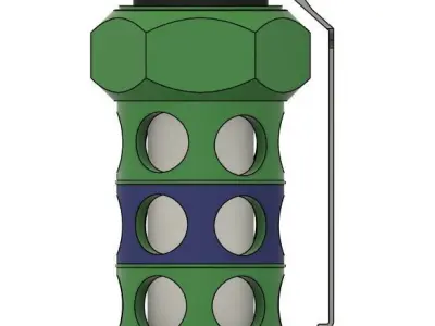 M-84 Stun grenade 3D print model