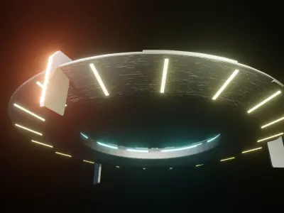 UFO model spaceship 3D model