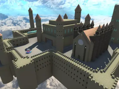 Medieval Castle Free 3D model
