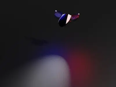 Cyberpunk Police Drone 3D model