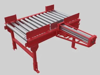Pneumatic Push Roller Conveyor 3D model