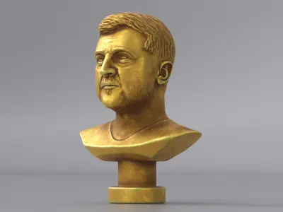  Golden Bust of Zelensky 