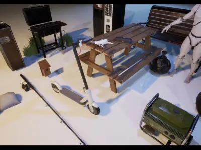 Environment Props that bring your game to life Low-poly 3D model