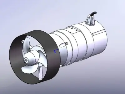 Underwater thruster 3D model