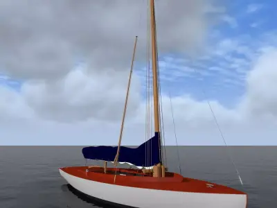 sailboat 2  BM 3D model