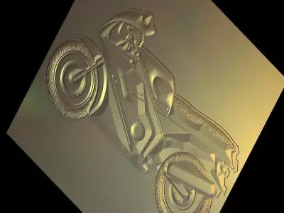 Moto v2 Suitable for embossing Hot Foil Technique  3D model