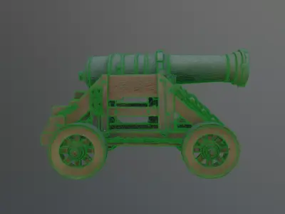 old mortar 3D model