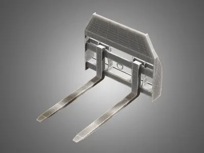 Pallet Fork - Spare Part for JCB Skid Steer Loader 3D model