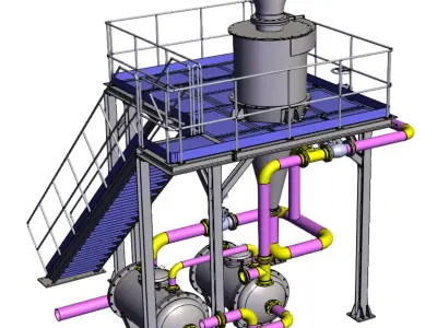 Production pipeline platform 3D model