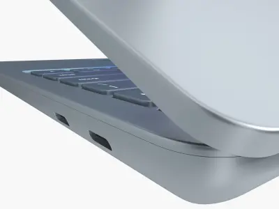 Microsoft Surface Laptop 13 Ocean Rigged 3D model