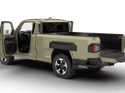 Kia Tasman Single Cab 2026 HQ 3d model 3D model