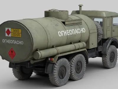 KAMAZ Fuel Truck 3D model