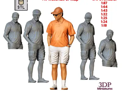 N3 Car show spectators  3D print model