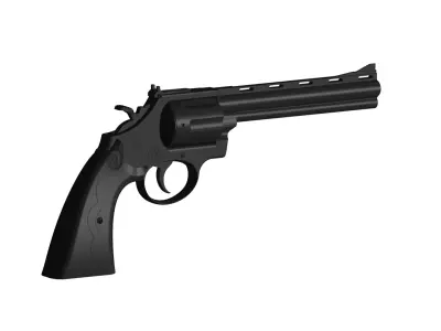 revolver smith wesson 3D model