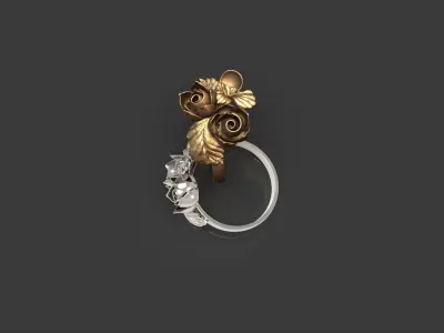 Rose Ring 3D print model