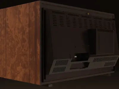 Vintage CRT TV 3D model