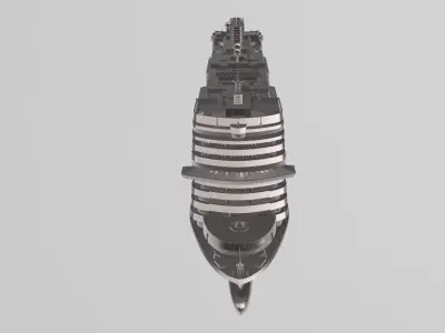 MS Nieuw Statendam Holland America Line cruise ship  3D print model