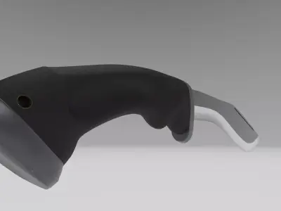 Simple Kukri Low-poly 3D model