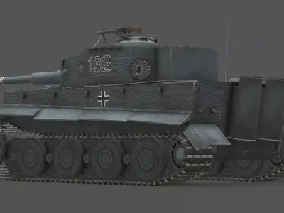 Panzerkampfwagen VI E Veteran Edition Low-poly 3D model