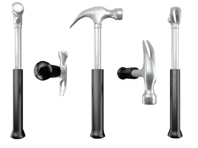 Claw Hammer Low-poly 3D model buy