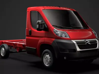 Citroen Jumper Chassis Single Cab 3450WB 2014 3D model
