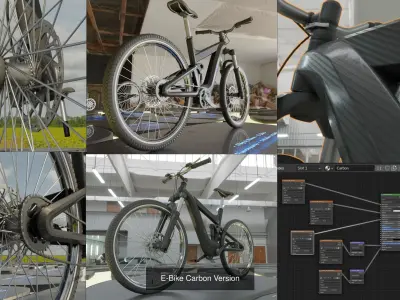 E-Bikes e-bike 3D Model Pack