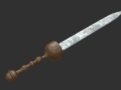 Roman Sword Free low-poly 3D model purchase