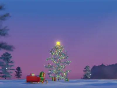 Christmas Sleigh Free 3D model