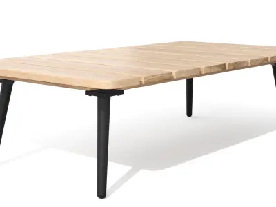 Latta Slate Gray Coffee Table Outdoor Low-poly 3D model