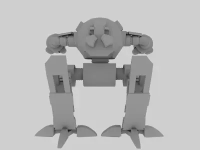 robot Low-poly 3D model 25
