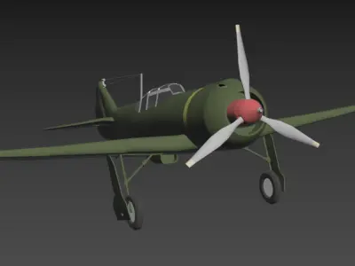 LA-5 FN Low-poly 3D model