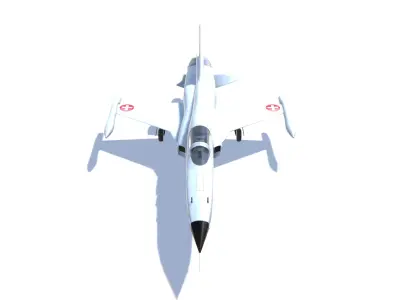 F-5 Tiger II Low-poly 3D model