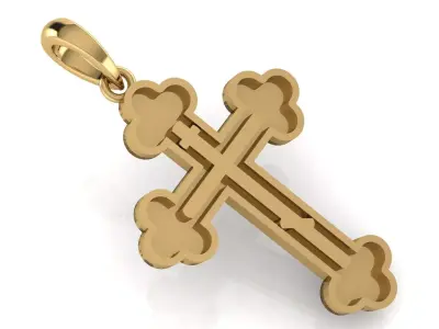 CROSS PENDANT CR127 3D print model