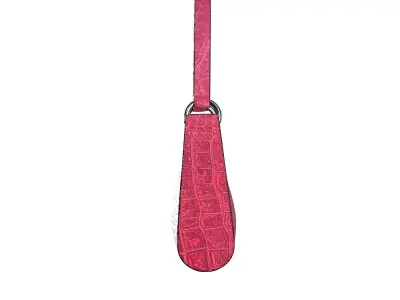 Pink Leather Shoulder Bag 3D model