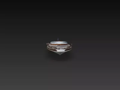 Classic Luxury Wooden Yacht Speed Boat STL 3D print model