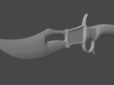 knife with handle Free 3D model