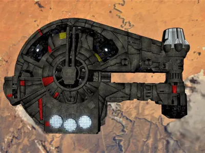 STAR WARS - YT2400 LIGHT FREIGHTER Low-poly 3D model