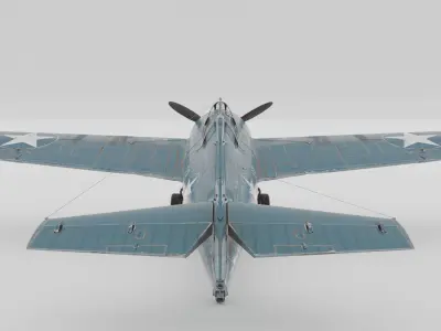 F4F Wildcat Fighter 1940-1945 3D model