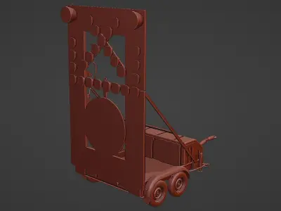 European Arrow Board Trailer 3D model