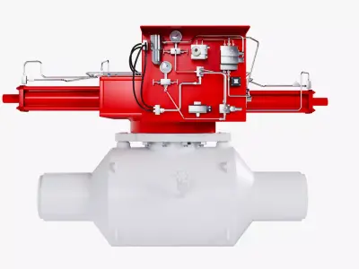 Industrial Mechanical Valve Pneumatic Actuator 3D model